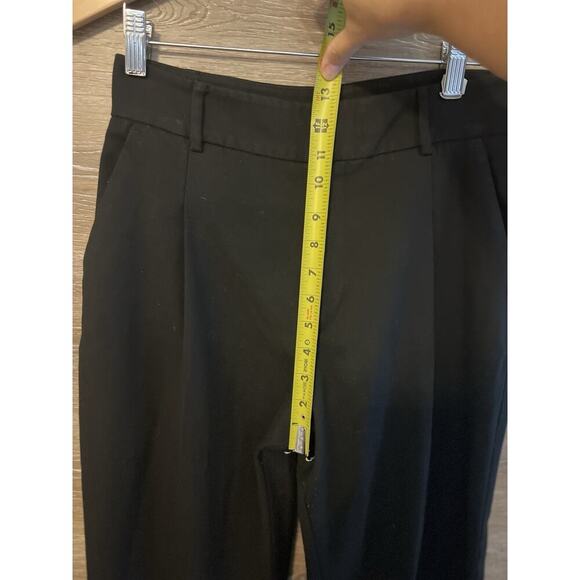 Anine Bing Joelle Trouser Pants Women Size Small Black Pockets Career Office - Picture 6 of 11